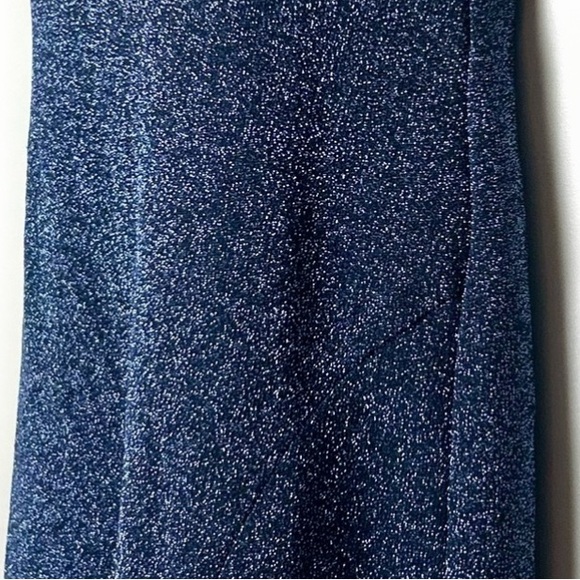 Strapless Glitter Blue Dress - Picture 11 of 12